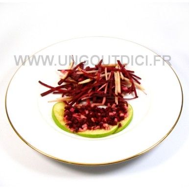 Salade de betteraves aux pommes