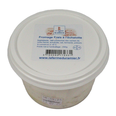 Fromage à tartiner à l'échalotte