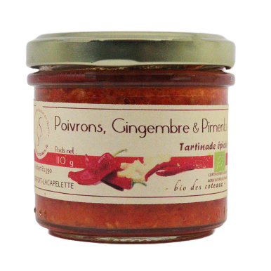 Tartinade Poivron Gingembre Piment (Certifié AB)