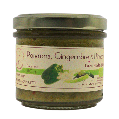 Tartinade poivron vert gingembre piment (certifié AB)