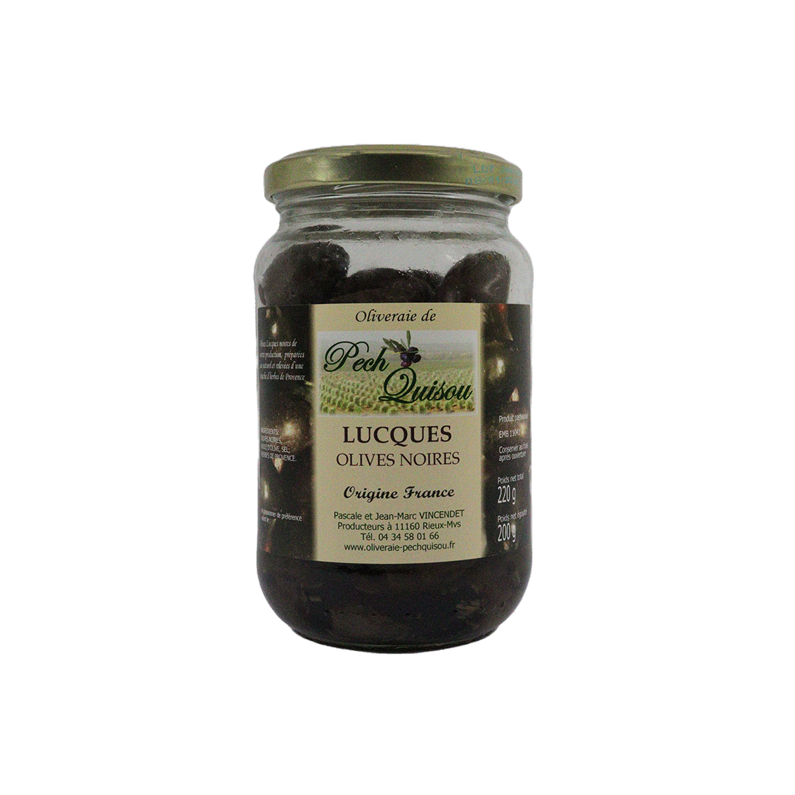 Olive lucques noires