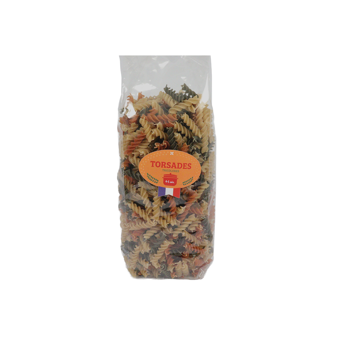 Pâtes sèches -fusilli colorés