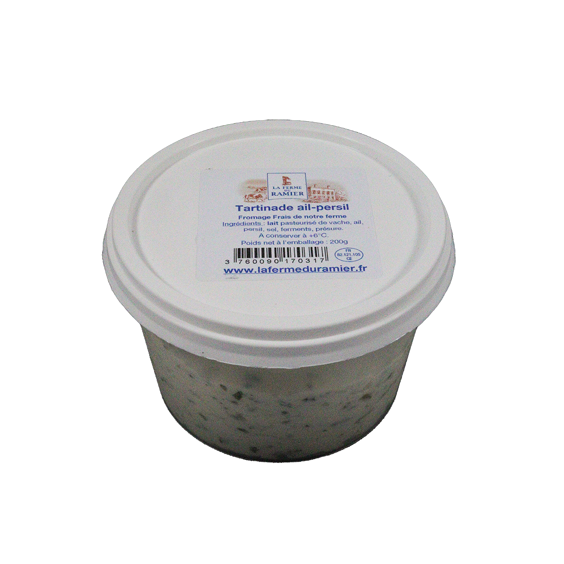 Fromage à tartiner ail et persi | Yaourts-Desserts local - Un goût d'ici