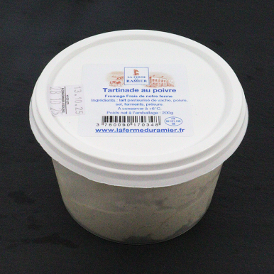 Fromage à tartiner au poivre