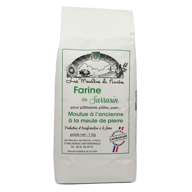 Farine de Sarrasin, moulue à  l'ancienne
