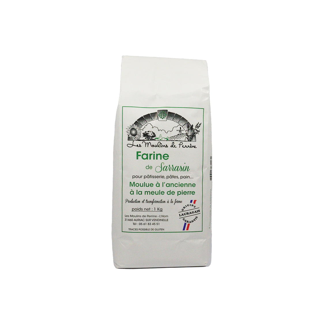 Farine de Sarrasin, moulue à  l'ancienne