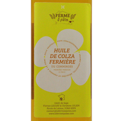 Huile vierge de colza