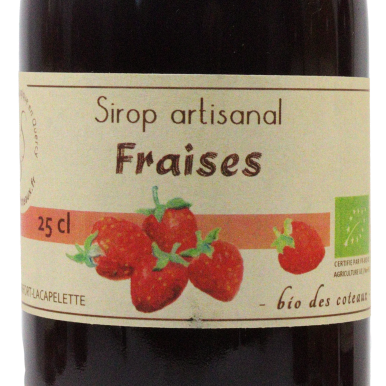 Sirop de fraise (Certifié AB)