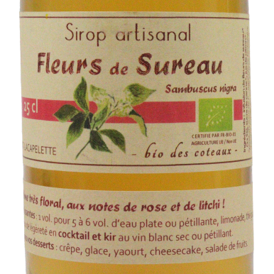 Sirop de fleur de sureau (Certifié AB)