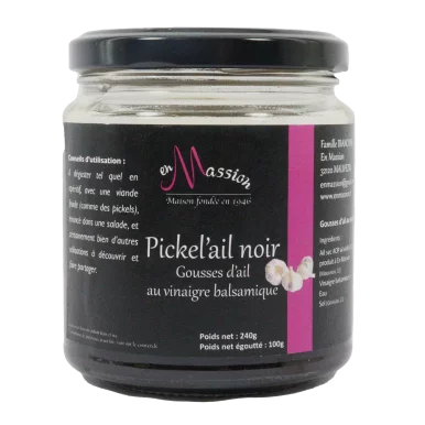 Pickel'ail noir | Apéritif local - Un goût d'ici