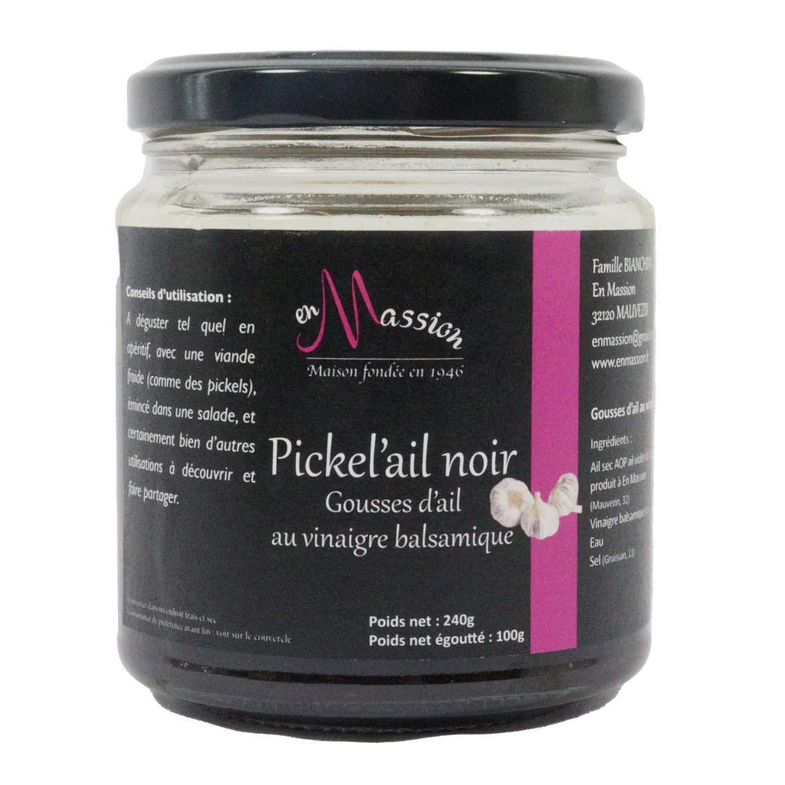 Pickel'ail noir | Apéritif local - Un goût d'ici
