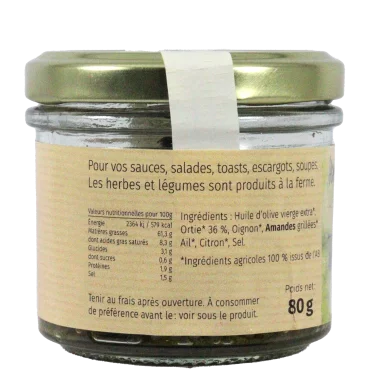 Ortillade (Certifié AB) | Assaisonnements-Condiments local - Un goût d'ici