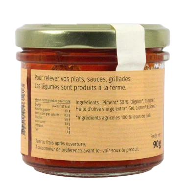 Sauce pimentée forte (Certifié AB)