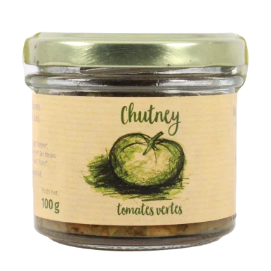 Chutney de tomates vertes (Certifié AB) | A Tartiner local - Un goût d'ici