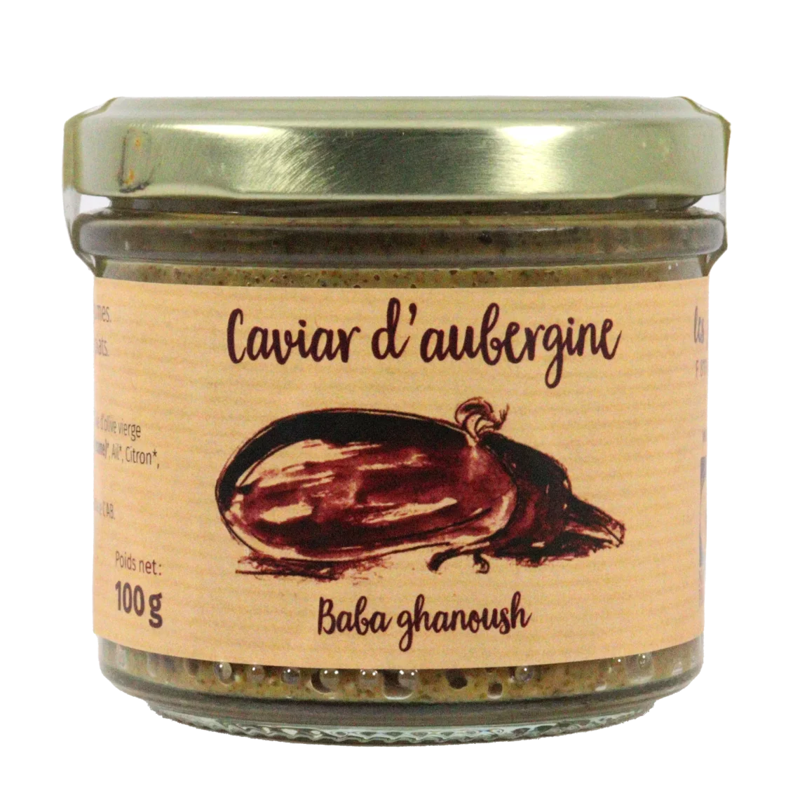 Caviar d'aubergines (Certifié AB) | A Tartiner local - Un goût d'ici
