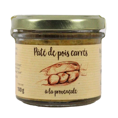 Pâté de pois carrés à la provençale (Certifié AB) | A Tartiner local - Un goût d'ici