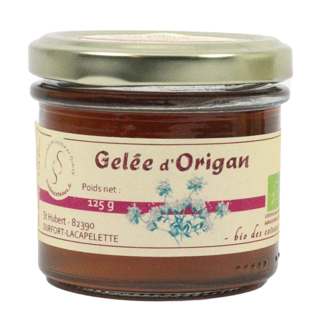 Gelée d'origan (Certifié AB)