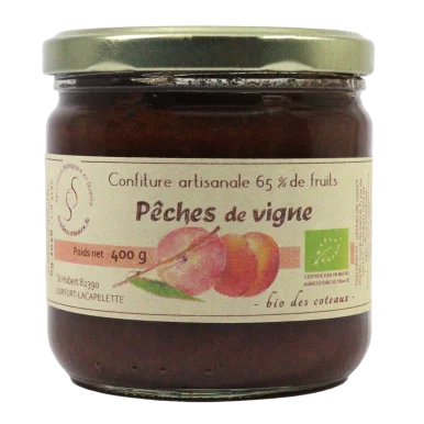 Confiture de pêche de vigne (certifié AB)