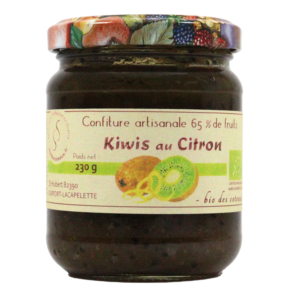 Confiture de kiwis citron (Certifié AB)