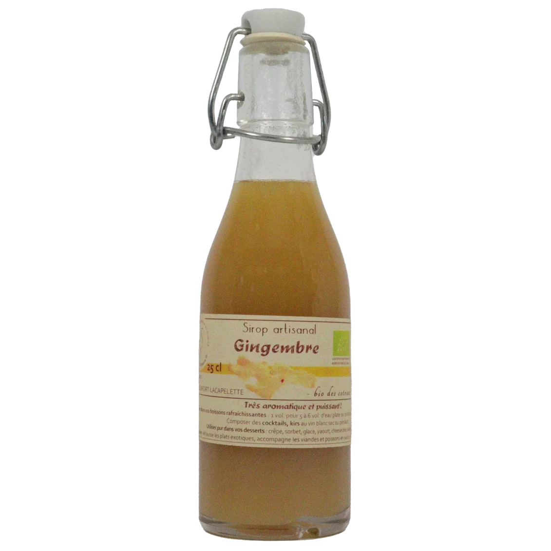 Sirop de gingembre (Certifié AB)