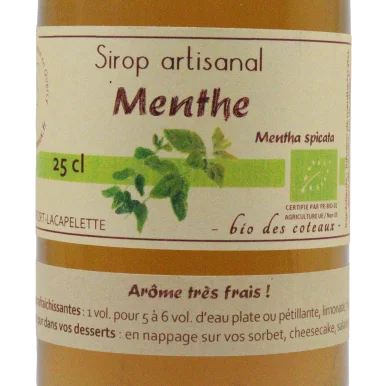 Sirop de menthe (Certifié AB)