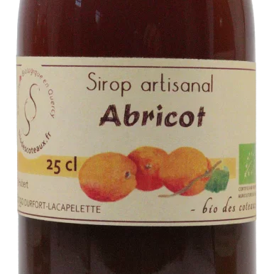 Sirop d'abricot (Certifié AB)