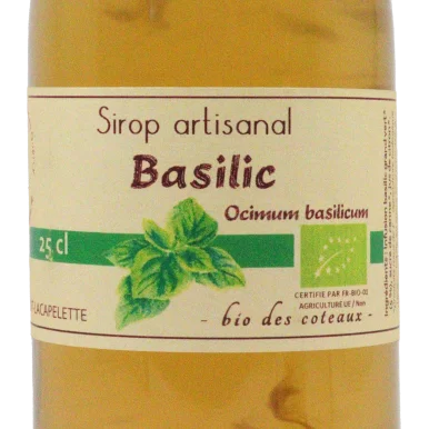 Sirop de basilic (Certifié AB)