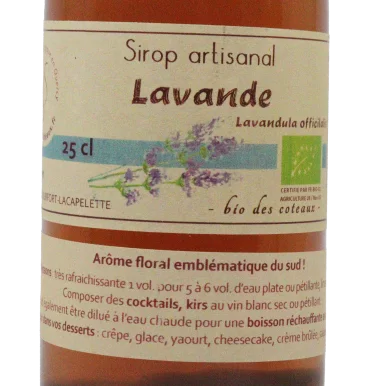 Sirop de lavande (Certifié AB)
