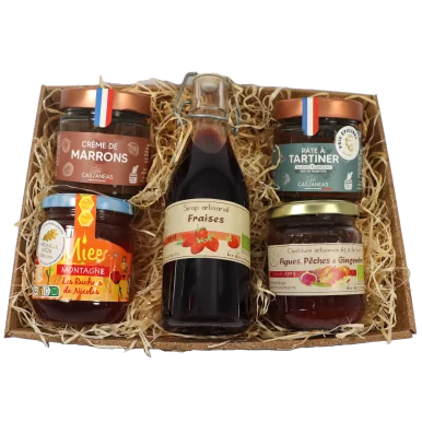 Corbeille gourmande sucrée