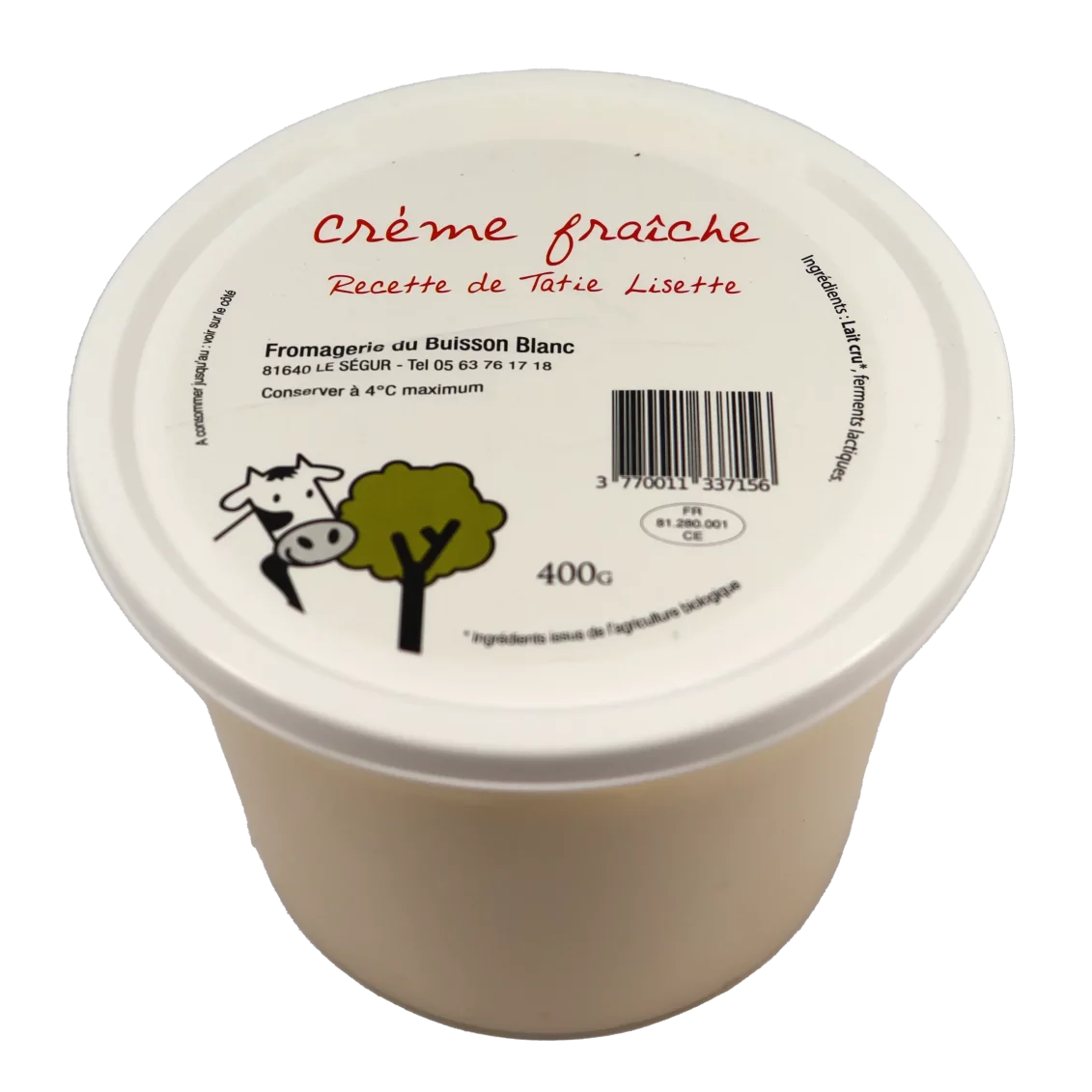 Crème épaisse crue