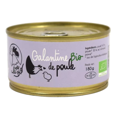 Galantine de poule (certifé AB)