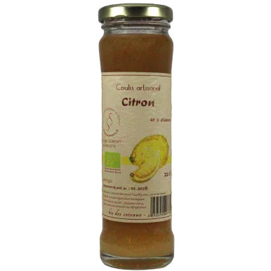 Coulis au citron (Certifié AB) | Compote-Purée local - Un goût d'ici