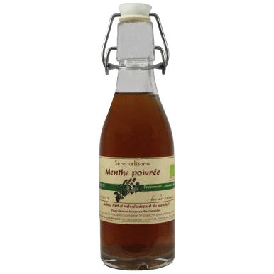 Sirop de menthe poivrée (Certifié AB) | Sirops local - Un goût d'ici