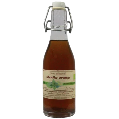 Sirop de menthe orange (Certifié AB) | Sirops local - Un goût d'ici