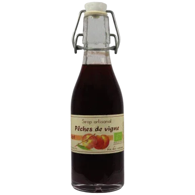 Sirop de pêche de vigne (Certifié AB) | Sirops local - Un goût d'ici