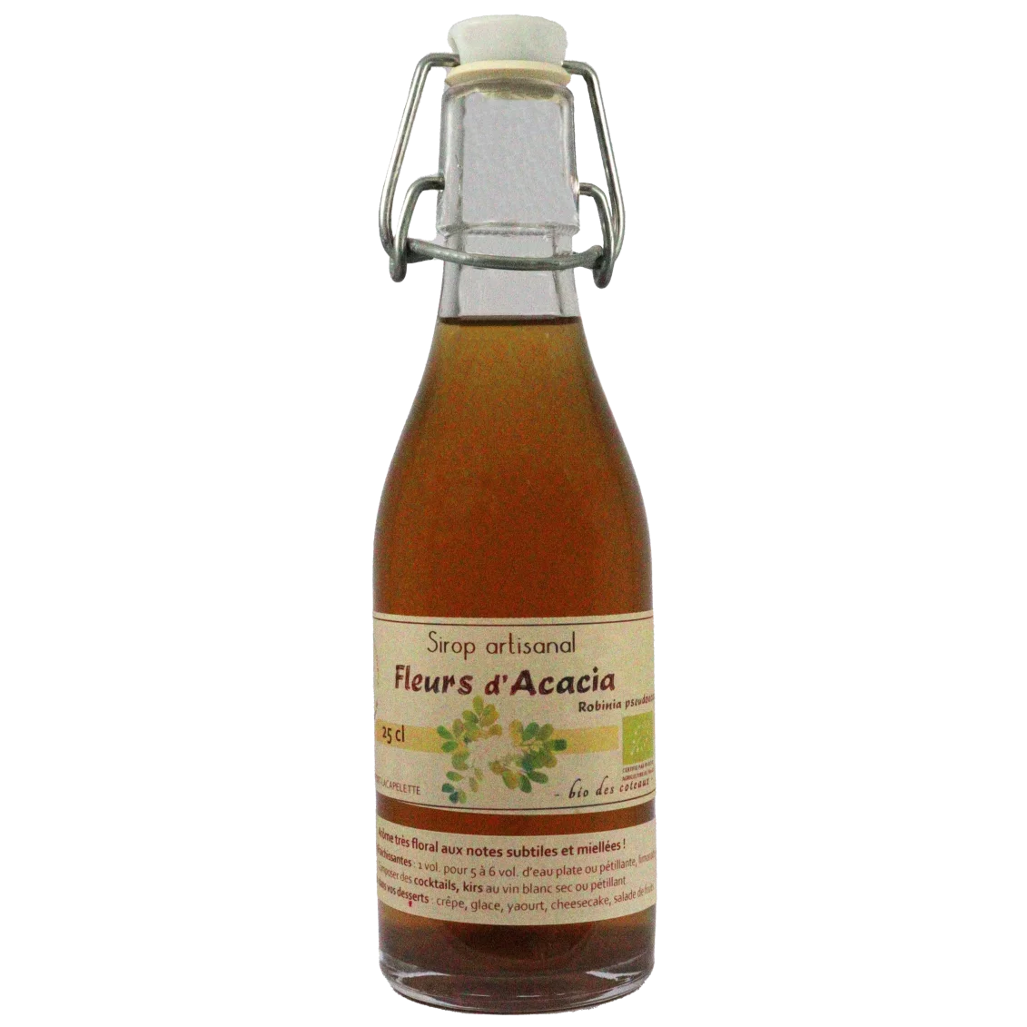 Sirop de fleurs d'acacia (Certifié AB) | Sirops local - Un goût d'ici
