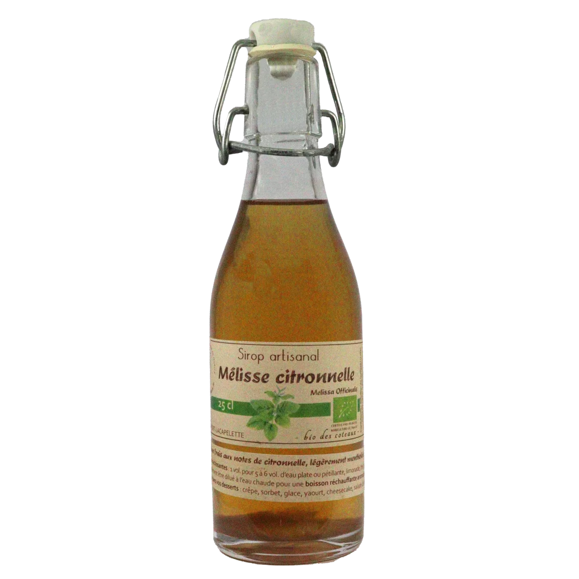 Sirop de melisse citronelle (Certifié AB)