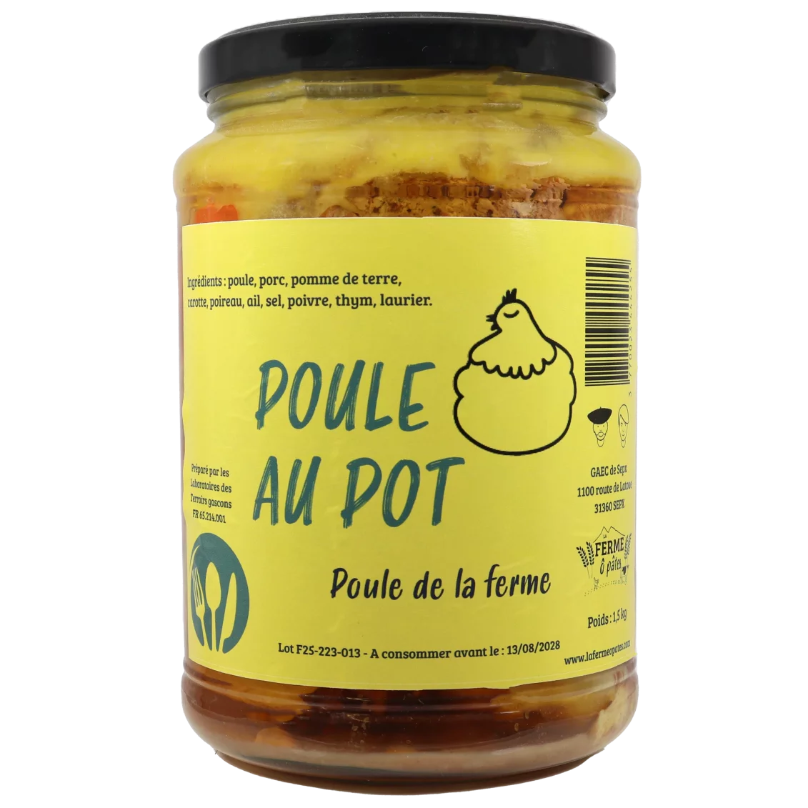 Poule au pot | Conserves de viande local - Un goût d'ici