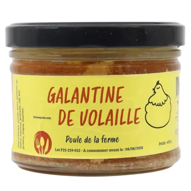 Galantine de volaille | Conserves de viande local - Un goût d'ici
