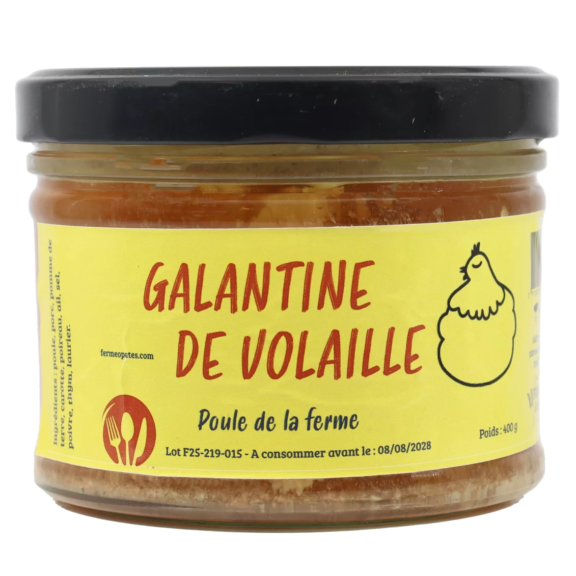 Galantine de volaille | Conserves de viande local - Un goût d'ici