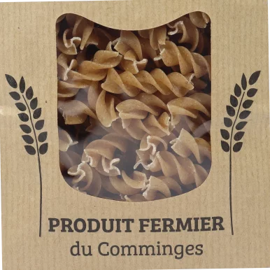 Pâtes sèches - torsades à la farine semi-complète | Pâtes-Riz local - Un goût d'ici