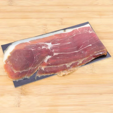 Porc noir - jambon cru tranché | Porc Noir local - Un goût d'ici