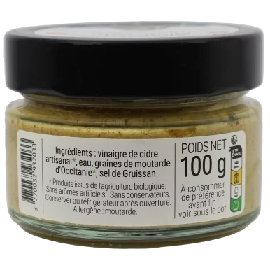 Moutarde fine (certifié AB) | Assaisonnements-Condiments local - Un goût d'ici