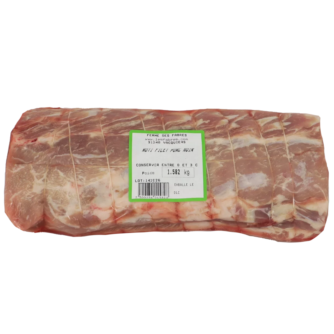 Porc noir - Roti dans le filet | Porc Noir local - Un goût d'ici