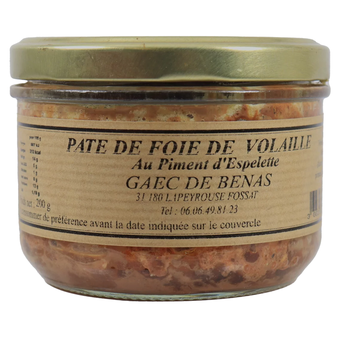 Paté de foie de volailles au piment d'espelette | Apéritif local