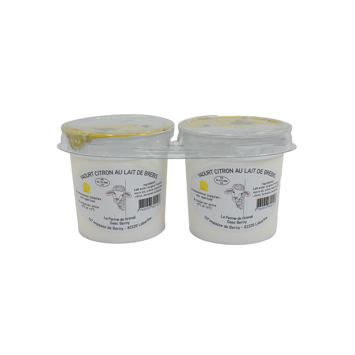 Brebis - Yaourt au citron