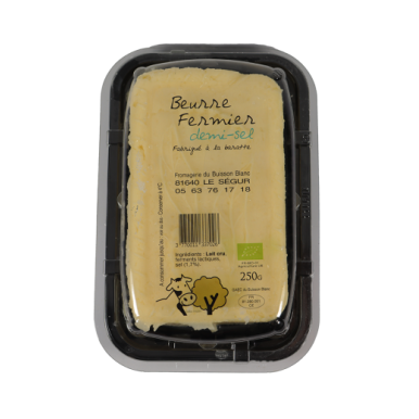 Beurre demi-sel (certifié AB)