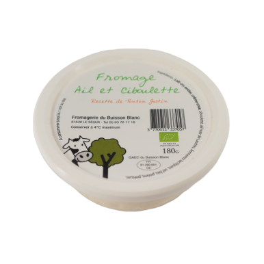 Fromage frais à  l'ail rose de Lautrec et à  la ciboulette