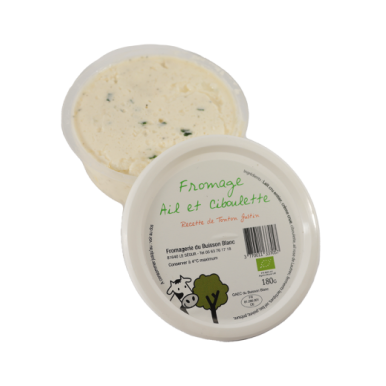Fromage frais à  l'ail rose de Lautrec et à  la ciboulette
