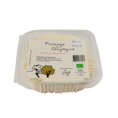 Fromage blanc de campagne au torchon (certifié AB)